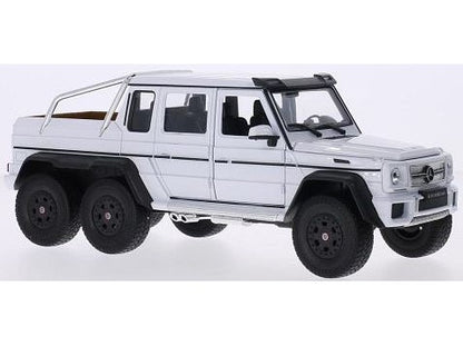Mercedes-AMG G 63 6x6 white 1:24 Scale Model Pickup Truck