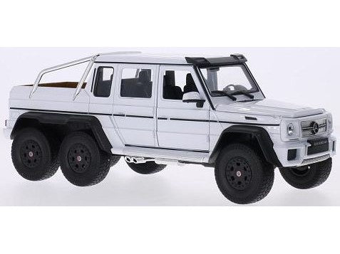 Mercedes-AMG G 63 6x6 white 1:24 Scale Model Pickup Truck