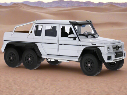 Mercedes-AMG G 63 6x6 white 1:24 Scale Model Pickup Truck