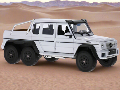 Mercedes-AMG G 63 6x6 white - 1:24 Scale Model Pickup Truck