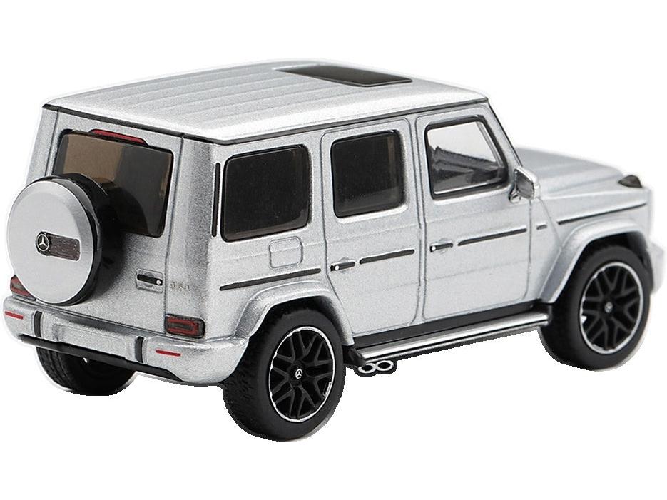 Mercedes-AMG G63 Silver Metallic (LHD) 1:64 Scale Diecast Car – MINI GT-MINI GT-Diecast Model Centre