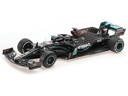 Mercedes-AMG W11 EQ Performance(Flat Tyre) F1 British GP 2020 Lewis Hamilton 1:18 Scale Diecast Car – Minichamps-Minichamps-Diecast Model Centre