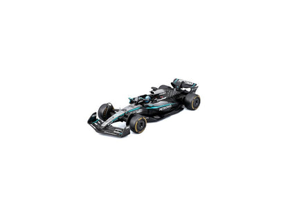 Mercedes-AMG W16 F1 2025 #63 George Russell w/Helmet 1:43 Scale Bburago Diecast Model Car-Bburago-Diecast Model Centre