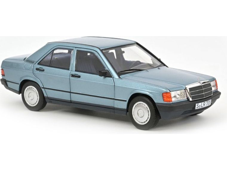 Mercedes-Benz 190 E 1984 light blue - 1:18 Scale Diecast Model Car-Norev-Diecast Model Centre