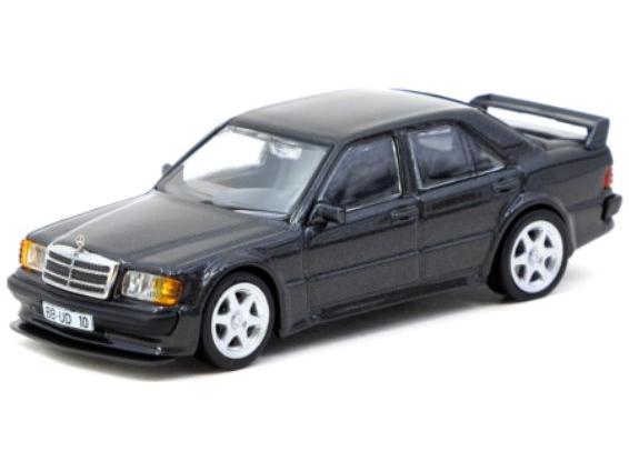 Mercedes-Benz 190 E 2.5-16 Evolution I Dark Blue 1:64 Scale Tarmac Works Resin Model Car-Tarmac Works-Diecast Model Centre