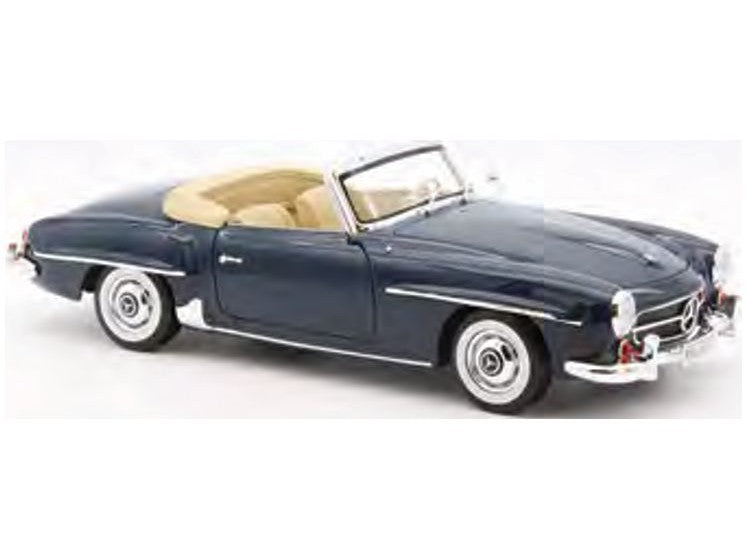 Mercedes-Benz 190 SL 1957 Middle Blue - 1:18 Scale Model Car-Norev-Diecast Model Centre