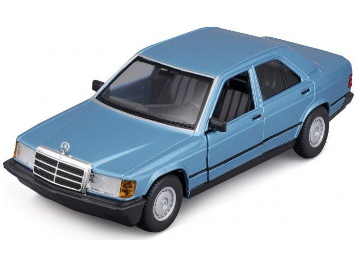 Mercedes-Benz 190E 1987 Blue 1:24 Scale Diecast Model Car – Bburago-Bburago-Diecast Model Centre