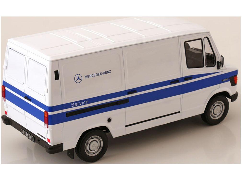 Mercedes-Benz 208 D Mercedes-Benz Service 1988 White/Blue 1:18 Scale Diecast Model Van – KK Scale-KK Scale-Diecast Model Centre