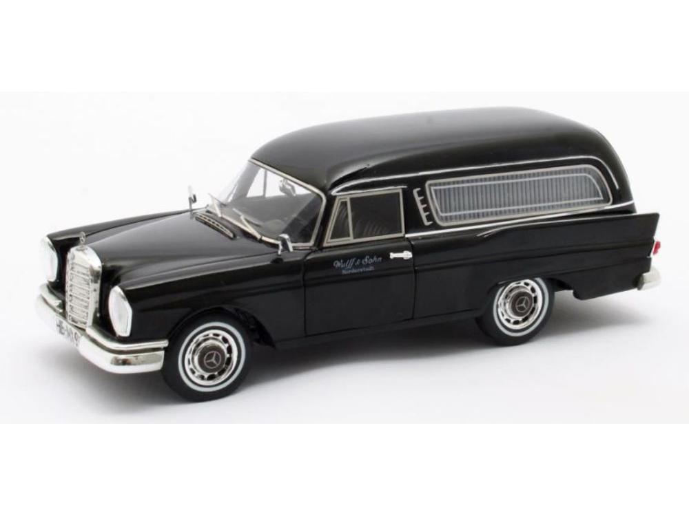 Mercedes-Benz 220SE Pollmann Hearse Black 1963 1:43 Scale Matrix Resin Model Car-Matrix-Diecast Model Centre