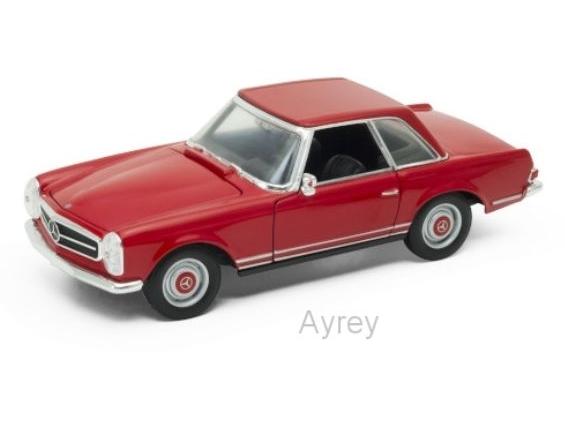Mercedes-Benz 230 SL (W113) 1963 Red 1:24 Scale Welly Diecast Model-Welly-Diecast Model Centre