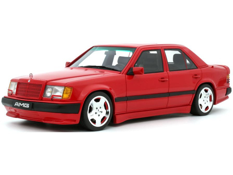 Mercedes-Benz 300 E 6.0 AMG 1987 red - 1:18 Scale Model Car-OttOmobile-Diecast Model Centre