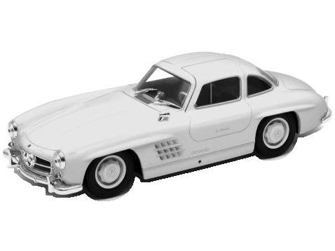 Mercedes-Benz 300 SL (W198) White 1:24 Scale Diecast Car – Welly-Welly-Diecast Model Centre