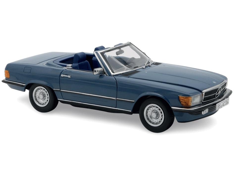 Mercedes-Benz 500 SL Labrador Blue 1982 1:18 Scale Diecast Model