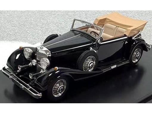 Mercedes-Benz 500K Cabriolet C Black 1935 1:43 Scale Resin Car – Matrix-Matrix-Diecast Model Centre
