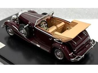 Mercedes-Benz 500K Cabriolet C Maroon 1935 1:43 Scale Resin Car – Matrix-Matrix-Diecast Model Centre
