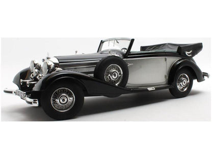Mercedes-Benz 540K Cabriolet B Black/Silver 1936-1938 1:18 Scale Cult Resin Model Car-Cult-Diecast Model Centre