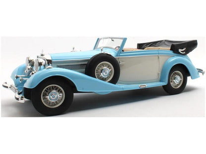 Mercedes-Benz 540K Cabriolet B Blue/White 1936-1938 1:18 Scale Cult Resin Model Car-Cult-Diecast Model Centre