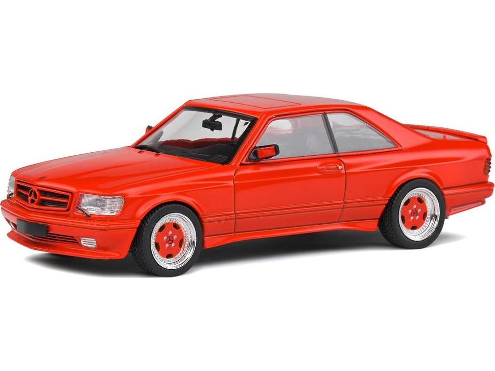 Mercedes-Benz 560 SEC AMG Wide Body1990 Signal Red 1:43 Scale Solido Diecast Model-Solido-Diecast Model Centre