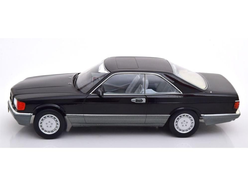 Mercedes-Benz 560 SEC C126 Black 1:18 Scale Diecast Car – KK Scale-KK Scale-Diecast Model Centre