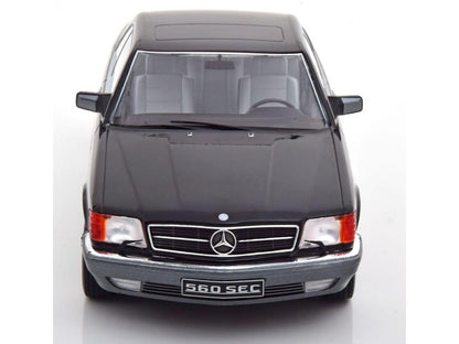 Mercedes-Benz 560 SEC C126 Black 1:18 Scale Diecast Car – KK Scale-KK Scale-Diecast Model Centre