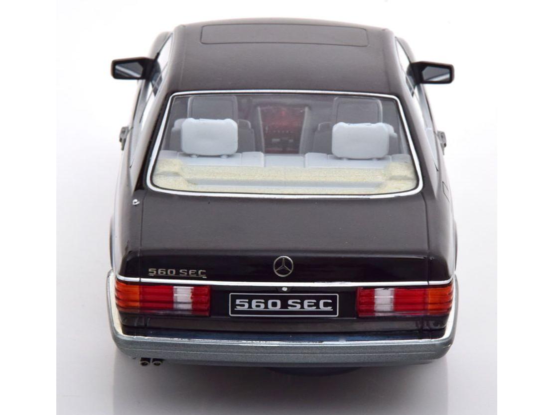 Mercedes-Benz 560 SEC C126 Black 1:18 Scale Diecast Car – KK Scale-KK Scale-Diecast Model Centre