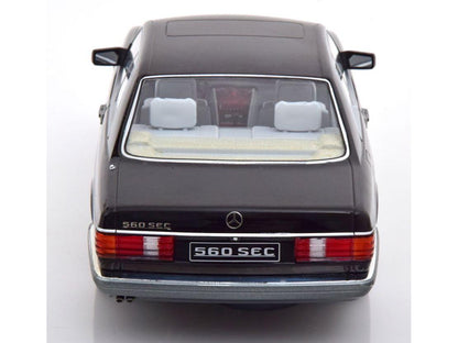 Mercedes-Benz 560 SEC C126 Black 1:18 Scale Diecast Car – KK Scale-KK Scale-Diecast Model Centre