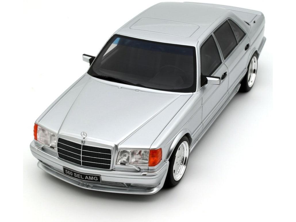Mercedes-Benz 560 (W126) 6.0 SEL AMG Brilliant Silver 1989 1:18 Scale Resin Car – OttOmobile Samurai Collection-OttOmobile-Diecast Model Centre