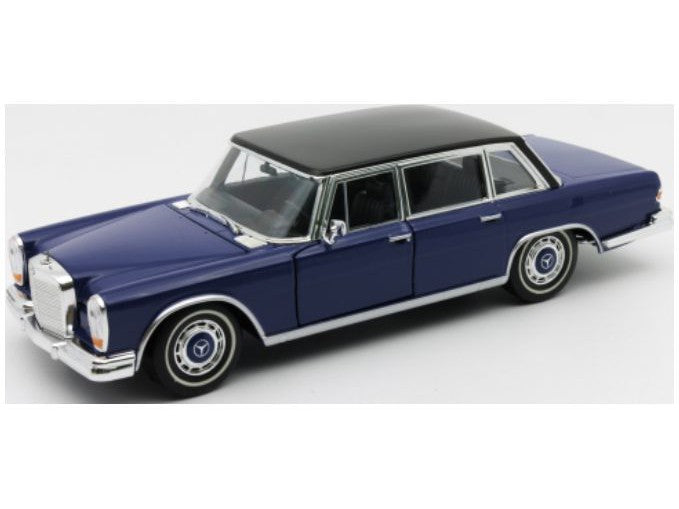 Mercedes-Benz 600 1963 blue - 1:24 Scale Model Car-Welly-Diecast Model Centre