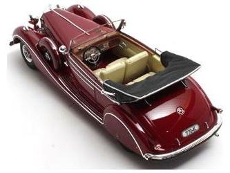 Mercedes-Benz 770K W150 Cabriolet B Maroon 1939 1:43 Scale Matrix Resin Model Car-Matrix-Diecast Model Centre