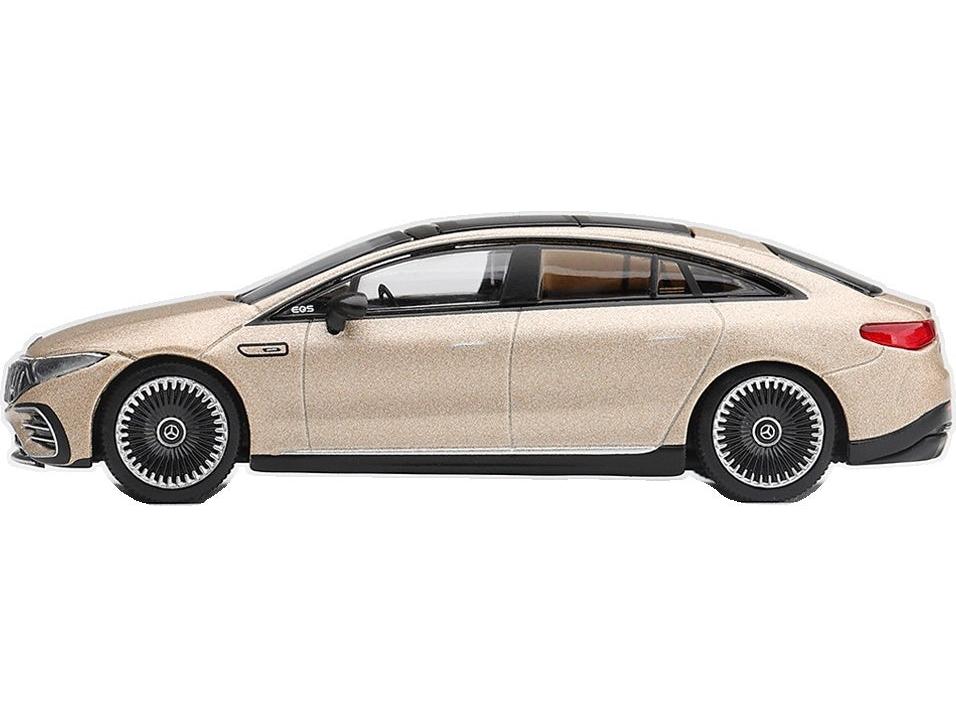 Mercedes-Benz AMG EQS 53 Gold (RHD) 1:64 Scale Diecast Car – MINI GT-MINI GT-Diecast Model Centre