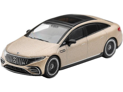 Mercedes-Benz AMG EQS 53 Gold (RHD) 1:64 Scale Diecast Car – MINI GT-MINI GT-Diecast Model Centre