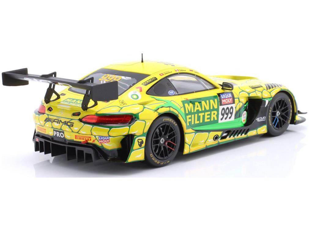 Mercedes-Benz AMG GT3 Evo #999 3rd 12h Bathurst 2023 GruppeM Yellow Mamba Engel/Grenier 1:18 Scale IXO Diecast Model Car-IXO-Diecast Model Centre