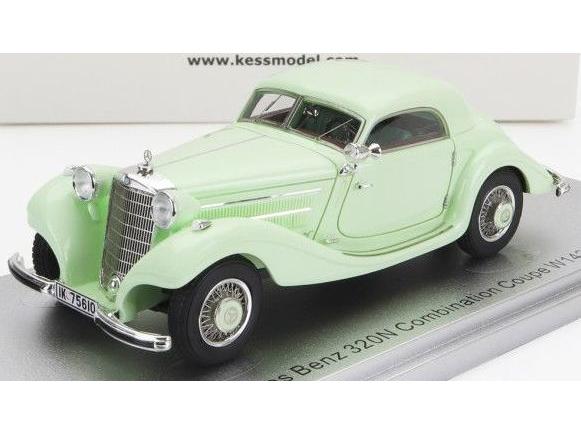 Mercedes-Benz-Benz - 320W (W142) Combination Coupe 1938 - V.Light Green - 250pcs Ltd 1:43 Scale Kess Resin Model-Kess-Diecast Model Centre