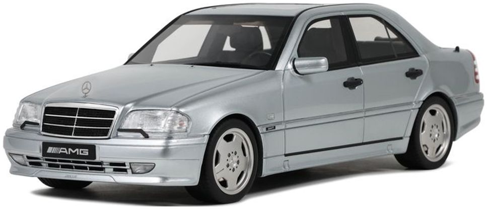 Mercedes-Benz C36 AMG (W202) 1990 Silver 1:18 Scale OttOmobile Resin Model-OttOmobile-Diecast Model Centre
