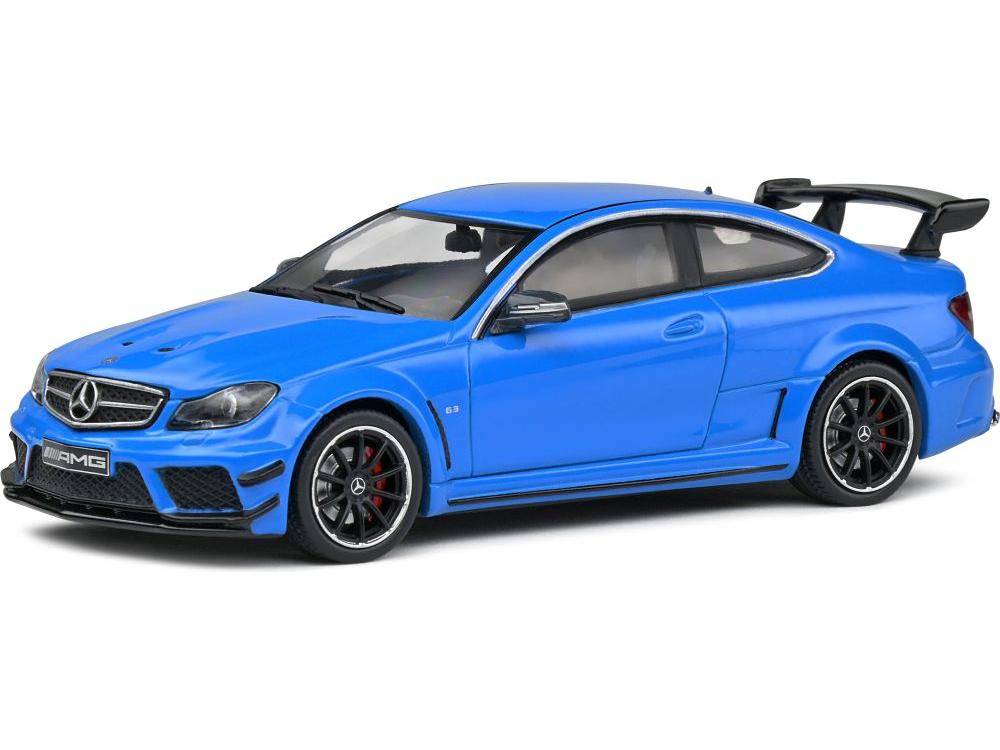 Mercedes-Benz C63 AMG Black Series 2012 Blue 1:43 Scale Solido Diecast Model-Solido-Diecast Model Centre