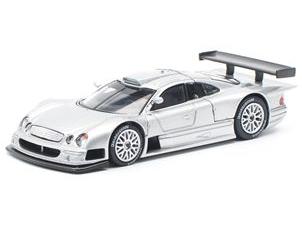 Mercedes-Benz CLK GTR Silver 1:64 Scale Pop Race Diecast Model-Pop Race-Diecast Model Centre
