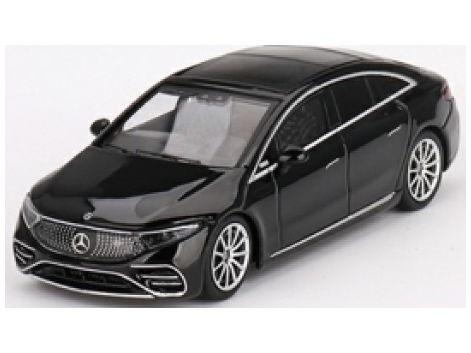 Mercedes-Benz EQS 580 4MATIC Black (LHD) 1:64 Scale MINI GT Diecast Model-MINI GT-Diecast Model Centre