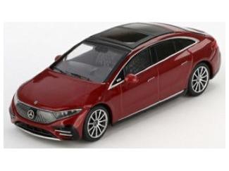 Mercedes-Benz EQS 580 4MATIC Red Metallic (RHD) 1:64 Scale MINI GT Diecast Model-MINI GT-Diecast Model Centre