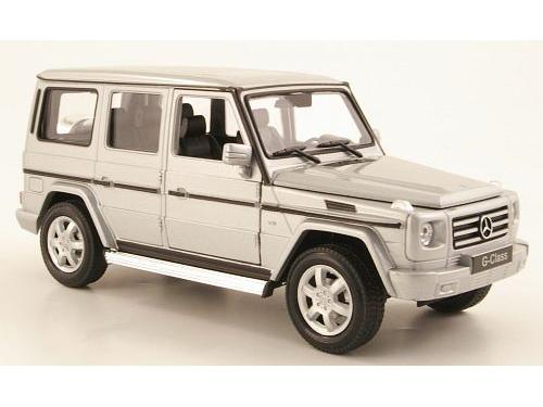 Mercedes-Benz G-Class Silver 1:24 Scale Welly Diecast Model-Welly-Diecast Model Centre