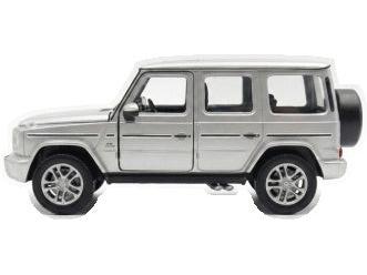 Mercedes-Benz G63 AMG Silver 1:24 Scale Diecast Car – Welly-Welly-Diecast Model Centre