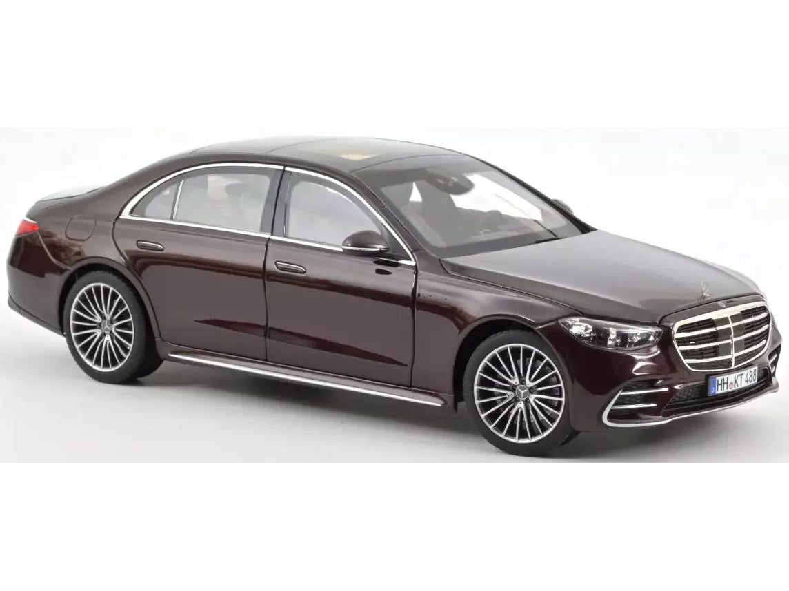 Mercedes-Benz S Class AMG Line 2021 red - 1:18 Scale Diecast Model Car-Norev-Diecast Model Centre