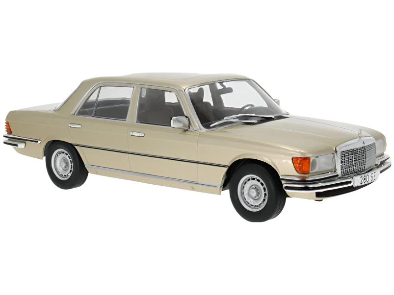 Mercedes-Benz S Class (W116) 1972 Beige 1:18 Scale Model Car Group Diecast Model-Model Car Group-Diecast Model Centre