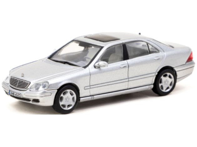 Mercedes-Benz S-Class silver - 1:64 Scale Model Car-Tarmac Works-Diecast Model Centre