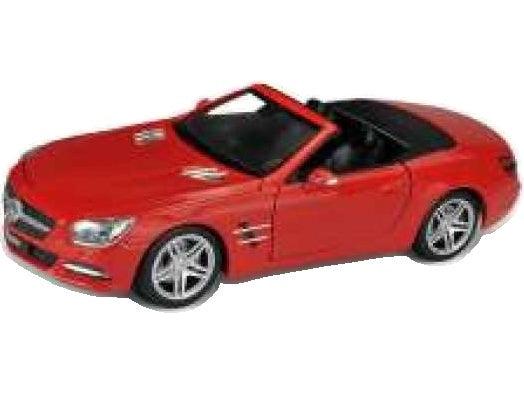 Mercedes-Benz SL500 Convertible 2012 Red 1:24 Scale Diecast Car – Welly-Welly-Diecast Model Centre