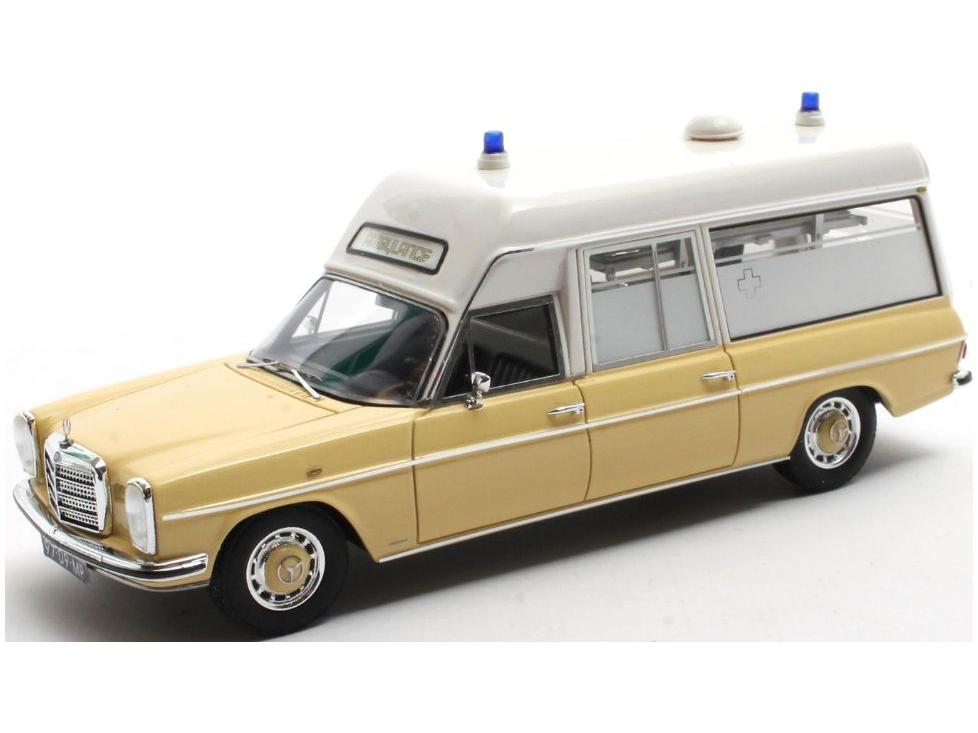 Mercedes-Benz V114 Ambulance Dedemsvaar White/Yellow 1969 1:43 Scale Matrix Resin Model Car-Matrix-Diecast Model Centre