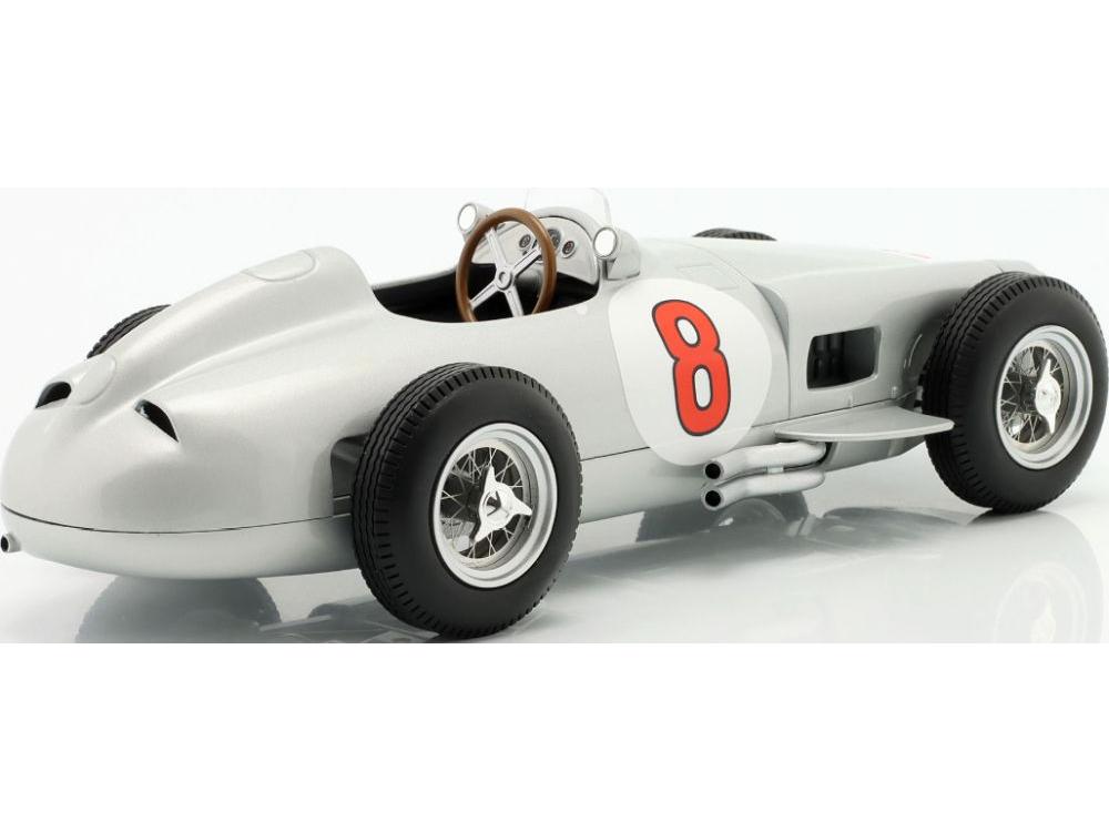 Mercedes-Benz W196 #8 Juan Manuel Fangio Dutch GP F1 World Champion 1955 1:18 Scale Werk83 Diecast Model Car-Werk83-Diecast Model Centre