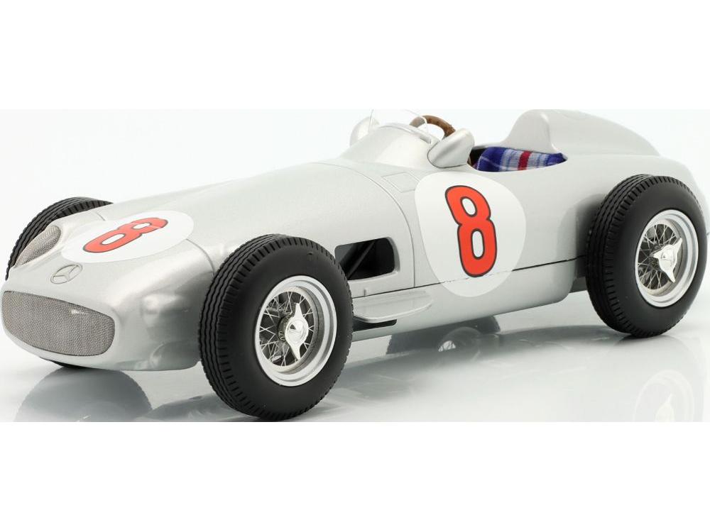 Mercedes-Benz W196 #8 Juan Manuel Fangio Dutch GP F1 World Champion 1955 1:18 Scale Werk83 Diecast Model Car-Werk83-Diecast Model Centre