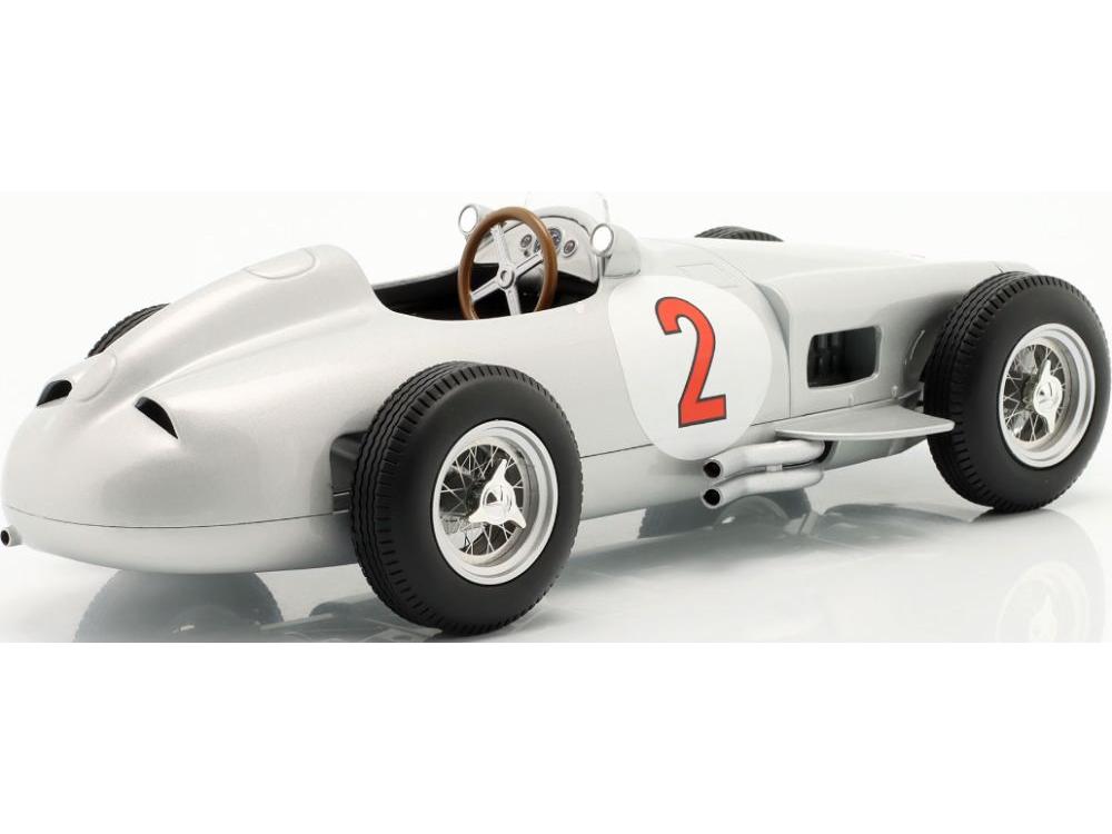 Mercedes-Benz W196 J.M. Fangio #2 Monaco GP F1 World Champion 1955 1:18 Scale Werk83 Diecast Model Car-Werk83-Diecast Model Centre