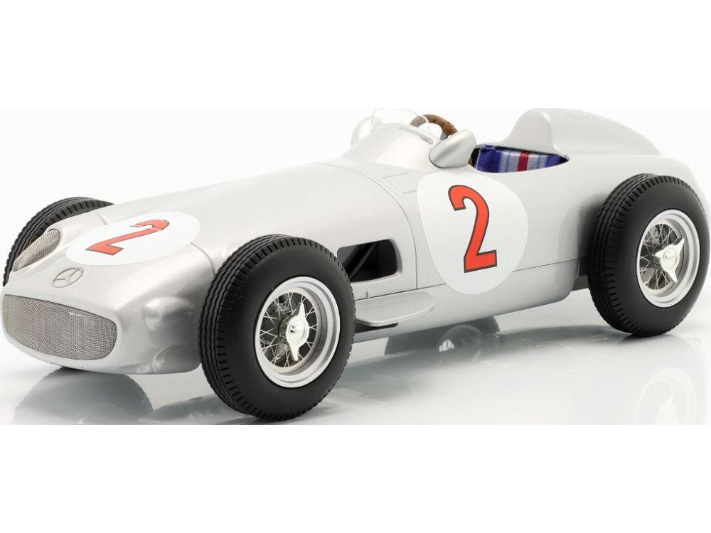 Mercedes-Benz W196 J.M. Fangio #2 Monaco GP F1 World Champion 1955 1:18 Scale Werk83 Diecast Model Car-Werk83-Diecast Model Centre