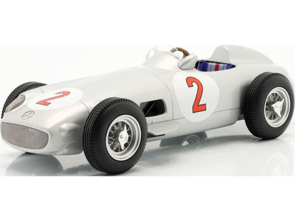 Mercedes-Benz W196 J.M. Fangio #2 Monaco GP F1 World Champion 1955 1:18 Scale Werk83 Diecast Model Car-Werk83-Diecast Model Centre